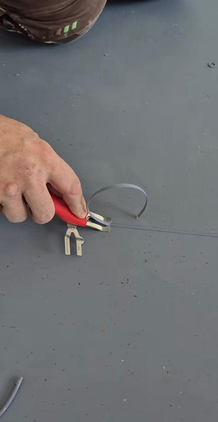 Detailaufnahme einer Bodenbearbeitung